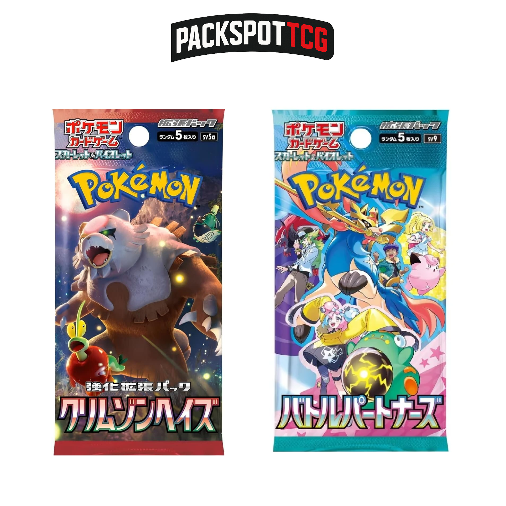 Japanese Pokemon Booster Pack Variety Bundle