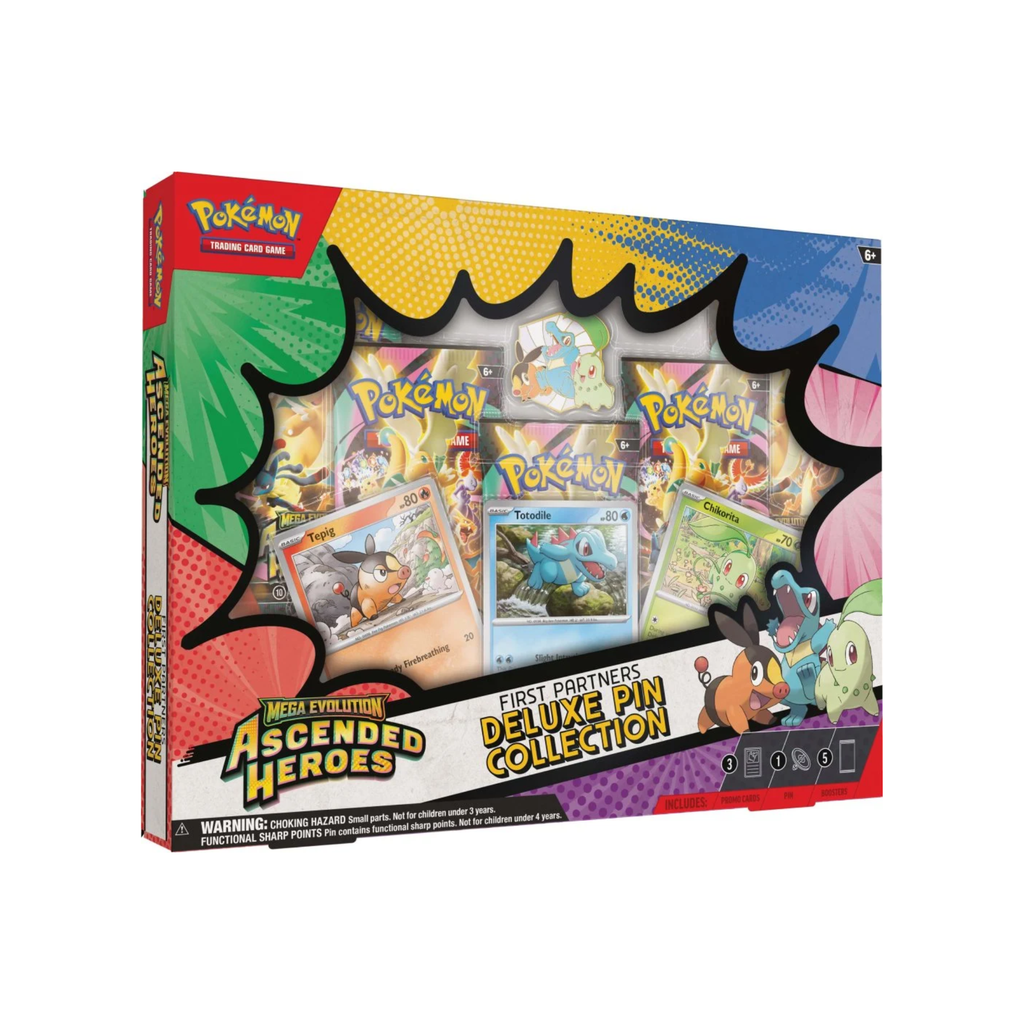 Pokémon Mega Evolution Ascended Heroes First Partners Deluxe Pin Collection