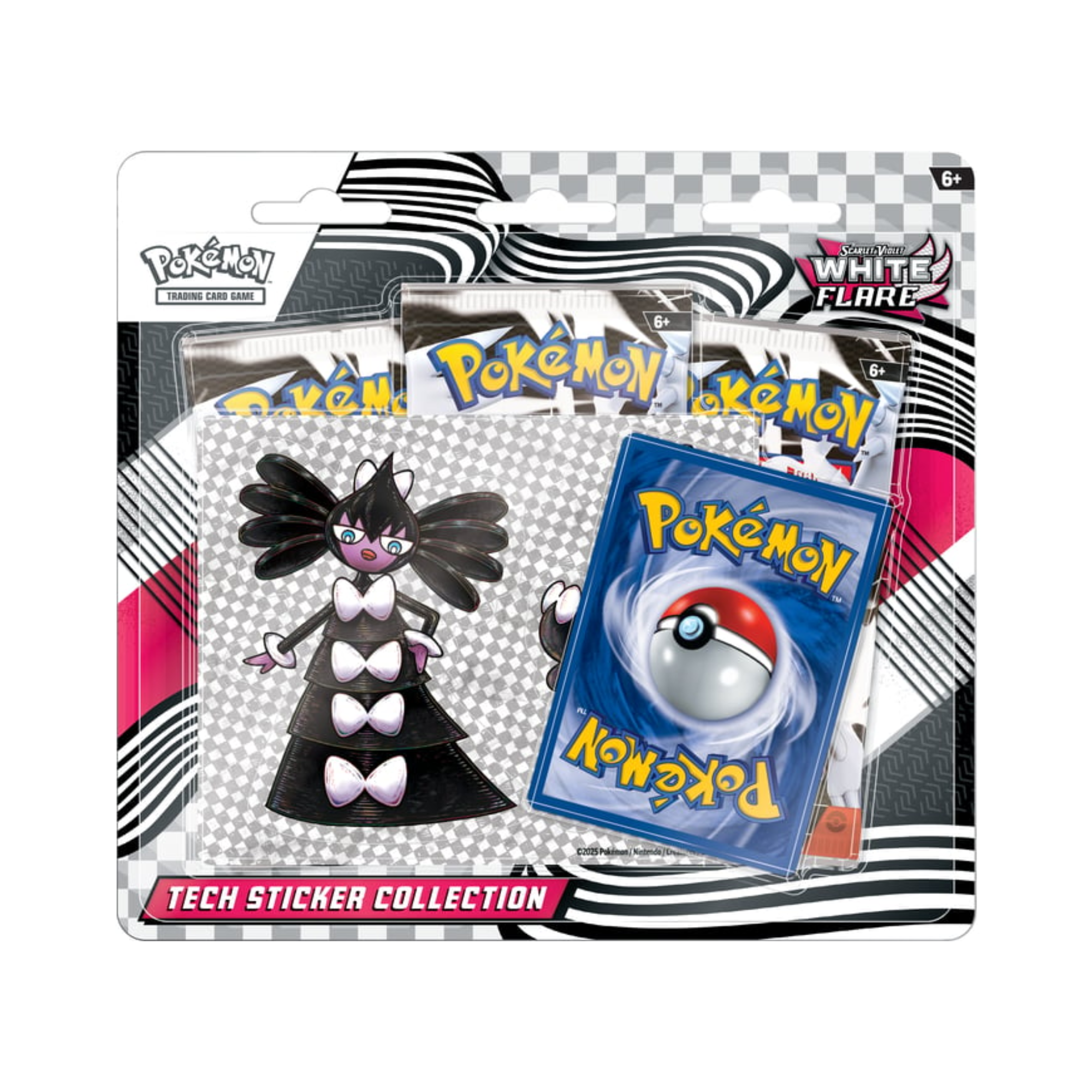 White Flare Sticker Collection 3 Pack Blister